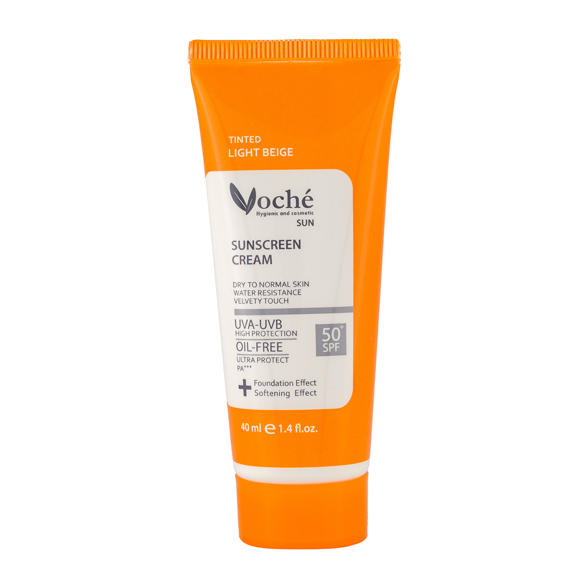کرم ضد آفتاب رنگی وچه با SPF50 مناسب پوست خشک و معمولی لایت بژ